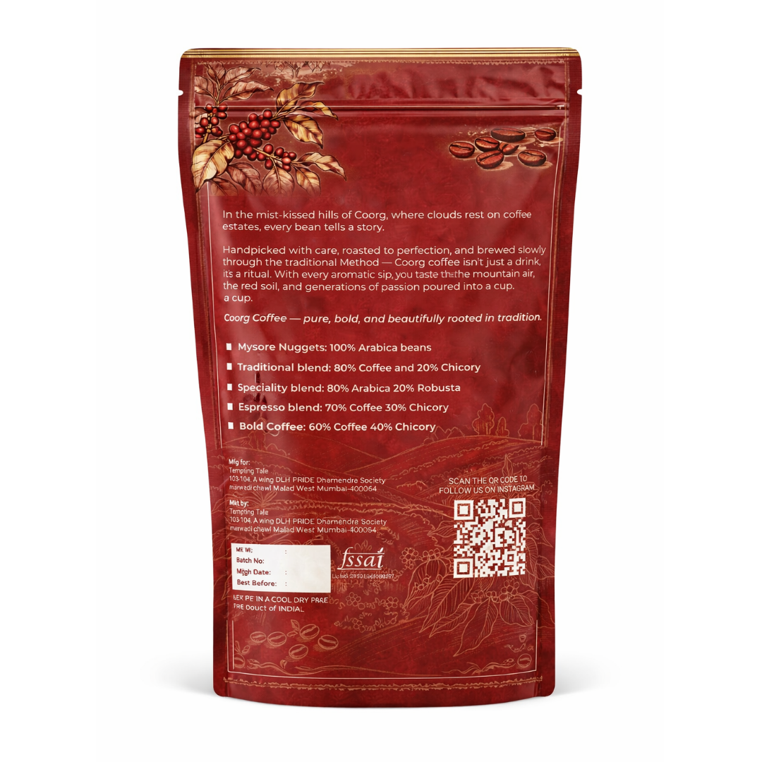 BOLD COFFEE - 60% COFFEE & 40% CHICORY