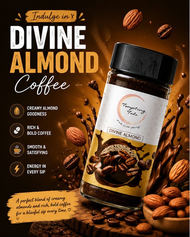 DIVINE ALMOND | FLAVOURED INSTANT COFFEE