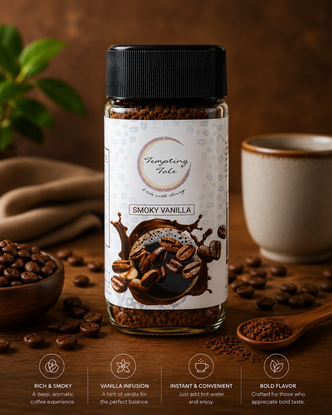 SMOKY VANILLA | FLAVOURED INSTANT COFFEE