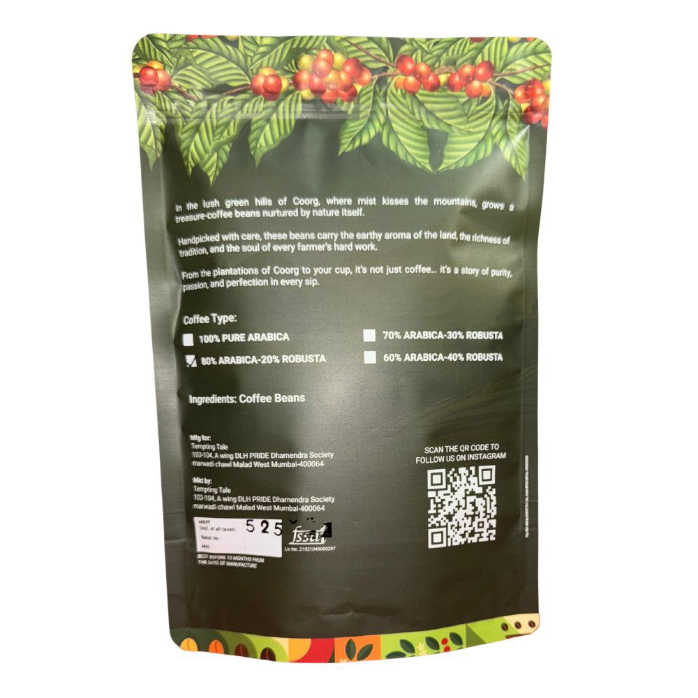 80-20% ARABICA BEANS